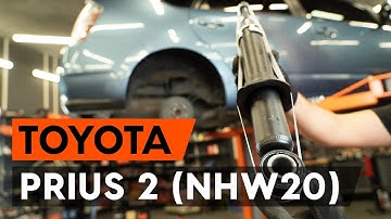 Hoe u de achterste veerpoot van een TOYOTA PRIUS 2 (NHW20) kunt vervangen [AUTODOC-TUTORIAL]