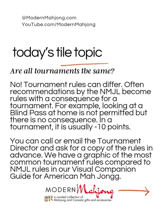 Mahjong, Wednesday Daily Talk of the Tiles 8/13/2025 -Curious about  Tournaments?