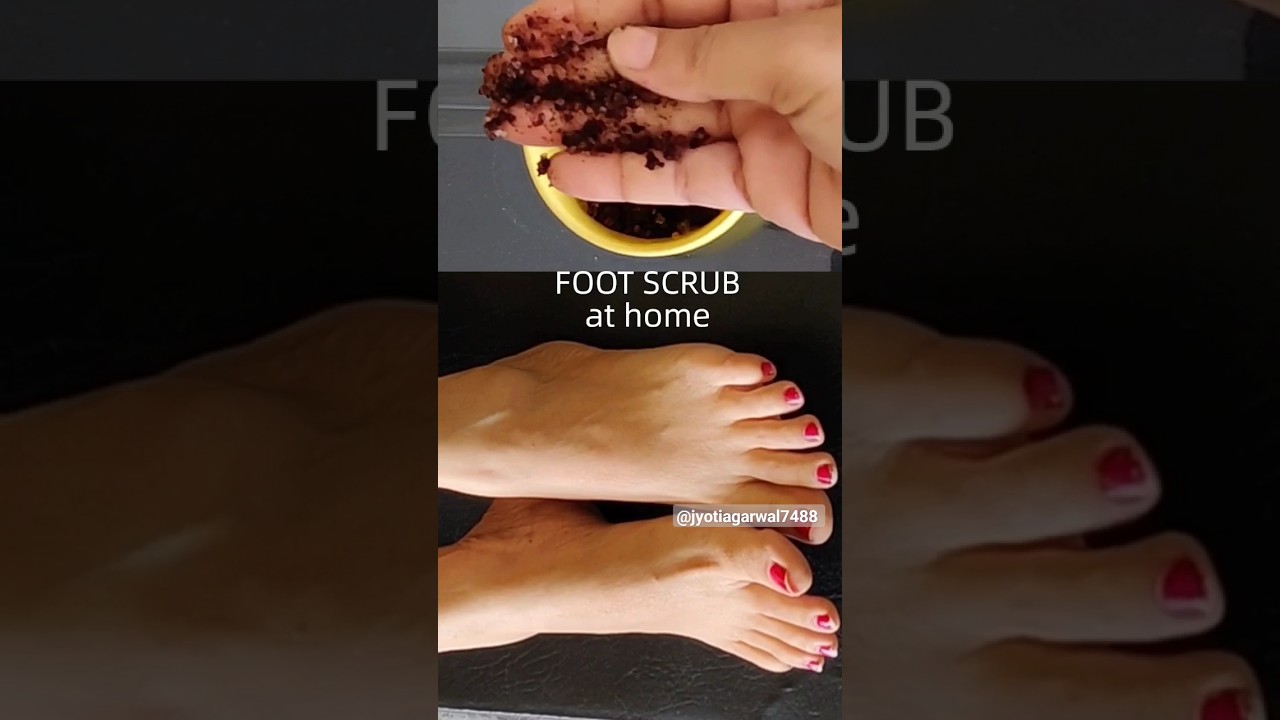 Foot Scrub at home रूखे पैर और फटी एढ़ियों को मुलायम और चमकदार बना
