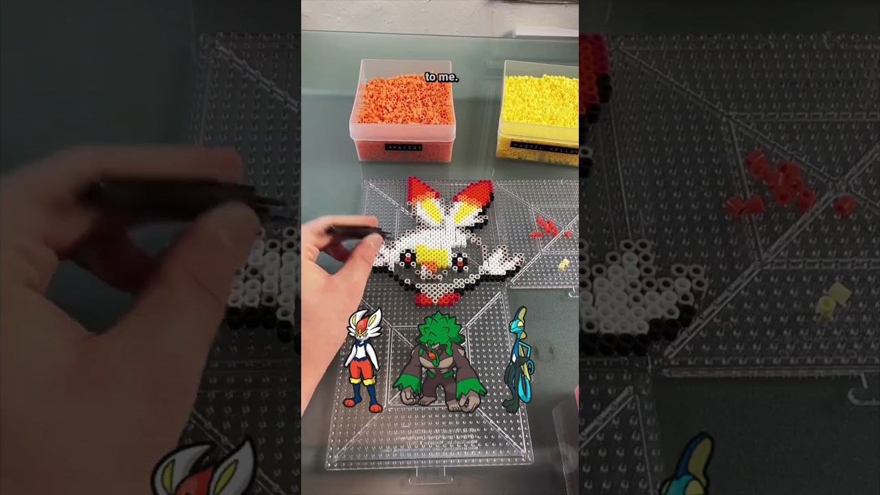 Scorbunny - Pokémon Perler Beads