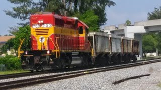Railfanning FEC trains 405, Pm1 & 202