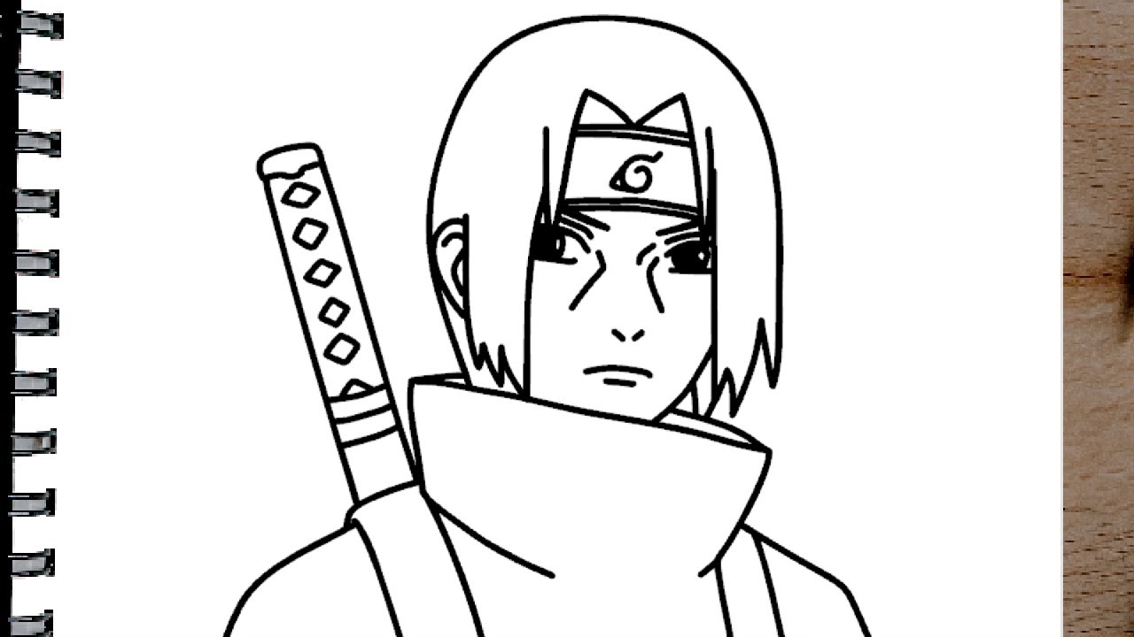 how to draw itachi uchiha shippuden