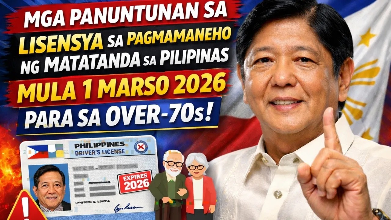 Mga Panuntunan sa Lisensya sa Pagmamaneho Matatanda sa Pilipinas mula 1 Marso 2026 para sa Over 70s!