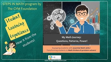 How recognizing patterns helped delve deeper - STEPS IN MATH student