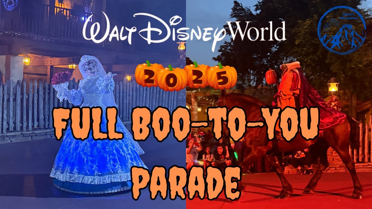 FULL Boo To You Parade 2025 | Mickey's Not So Scary Halloween Party | Frontierland