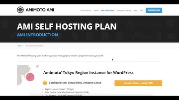 WordPress Powered by AMIMOTO 1-Click Launch