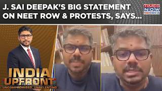 J. Sai Deepak's Big Statement On NEET Row & Protests: 'Genuine Students Should Distance...' | WATCH