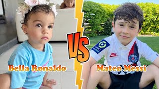 Mateo Messi VS Bella Esmerelda Ronaldo (CR7&#39;s Daughter)  Transformation ★ From Baby To 2024