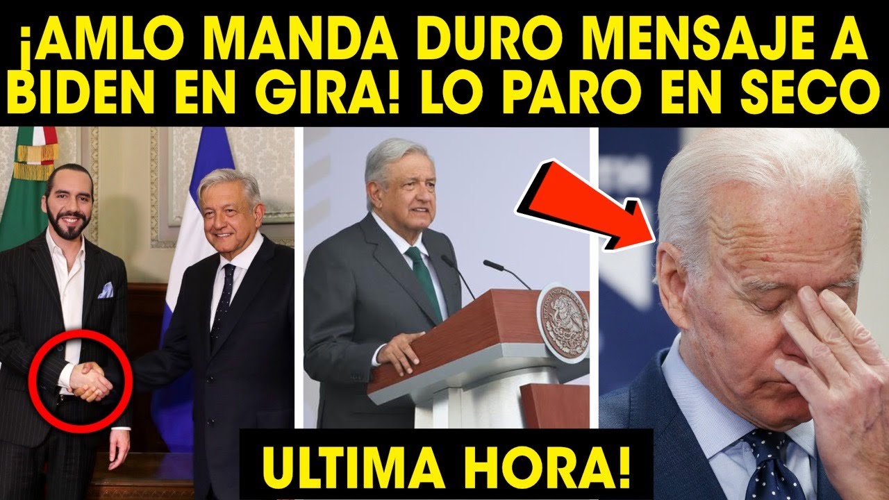 INESPERADO! OBRADOR LE MANDA DURO MENSAJE A BIDEN EN SU GIRA NADIE ESPERO QUE SE ATREVIERA A DECIRLO