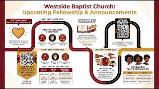 Full August 30, 2026 Announcements: Westside Baptist Church in Lewisville, Texas News