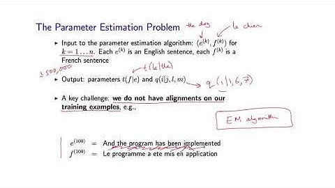 11 - 5  The EM Algorithm for IBM Model 2 (Part 1)