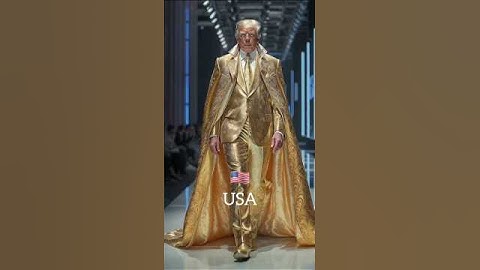 AI World Leaders Fashion Show!🌍#fashion #aiart #youtubeshorts #midjourney #amazing #trump #putin