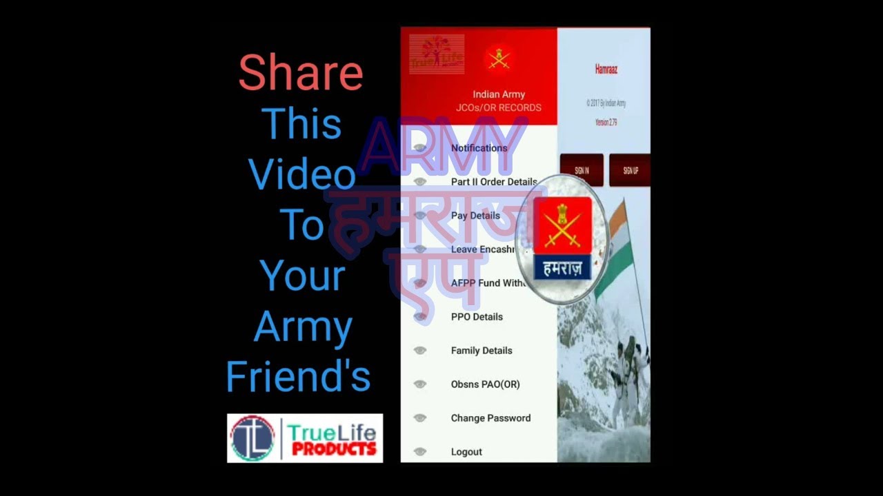 How to downlode pay slip online By ll HUMRAZ APP II For Indian Army