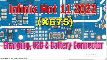 Infinix Hot 11 2022 (X675) Charging Problem Solution | USB & Battery Connector Jumper Way