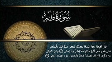 سورة طه كاملة للشيخ د وليد بن إدريس المنيسي