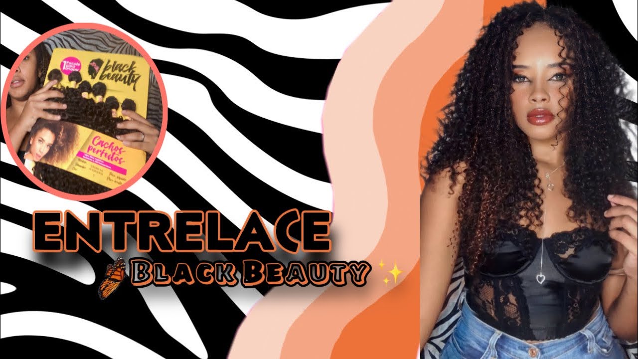 ENTRELACE CACHOS PERFEITOS 1A BLACK BEAUTY! ❤️