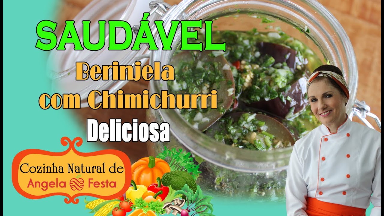 BERINJELA COM MOLHO DE CHIMICHURRI