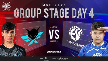 [EN] MSC Group Stage Day 4 | FIRE FLUX IMPUNITY VS EVO ESPORT | Game 1