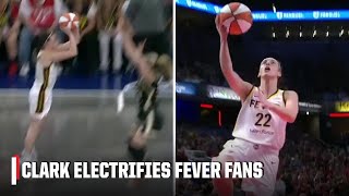Caitlin Clark ELECTRIFIES Fever fans with a deep 3, steal & layup in just 14 seconds | WNBA on ESPN