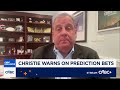 Former New Jersey Governor Chris Christie: Prediction markets on sports are illegal