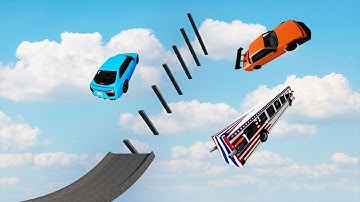 The Biggest HIGH JUMP Ever In BeamNG! Rocket Lambo Jumping & Crashing! - BeamNG Multiplayer