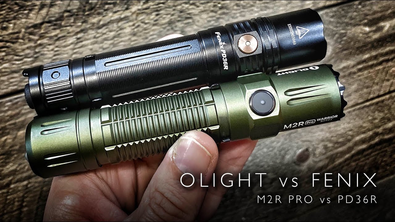 fenix flashlight vs olight PD35R Rechargeable Tactical ensuring exceptional visibility Fenix PD35R review | EDC