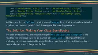 Understanding the Not Serializable Exception in Java: Why Your Class Isn't Serializable Profile