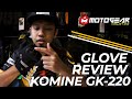 GLOVE REVIEW | KOMINE GK 220 | MESH GLOVE FULL SAFETY