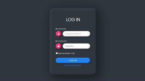 Claymorphism Login Form Design using HTML, CSS | Login Page | Code with Nizami | #loginpage
