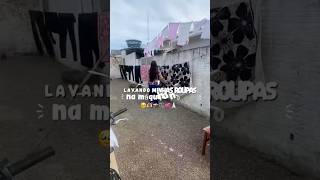 Lavando minhas roupas na máquina pela 1° vez 🥹🧺