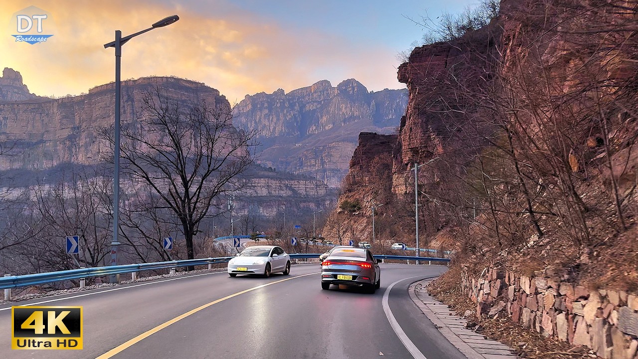 Driving to Shibanyan 4K HDR - A Paradise Village in the Valley - Linzhou, China
