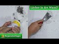 Wandreparatur-Set Für Kleine Löcher – Inkl. Füllmasse, Applikator, Schleifpapier – Schnell Trocknend, Für Innenbereich