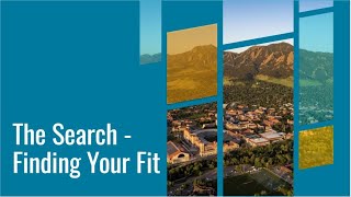 The Search: Finding Your Fit (Video 1)