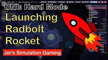 Oxygen Not Included: Hard Mode 28 - Launching Radbolt Rocket