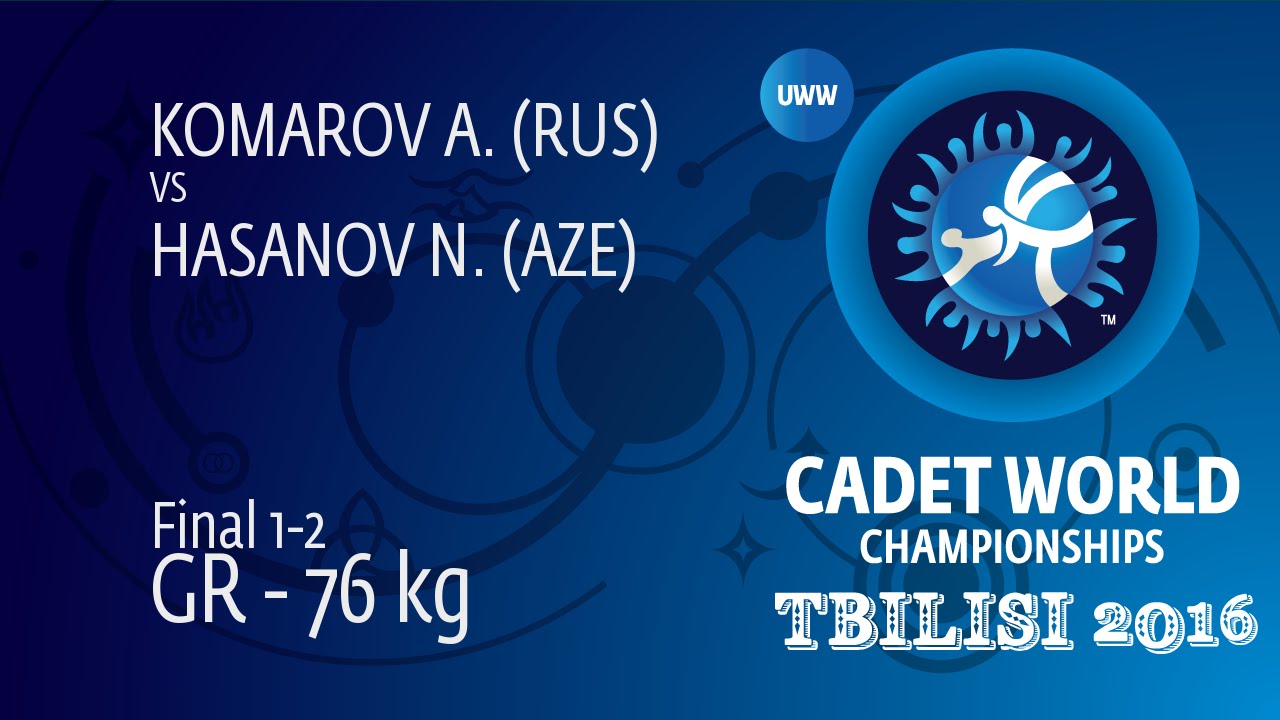 GOLD GR - 76 kg: A. KOMAROV (RUS) df. N. HASANOV (AZE), 3-0