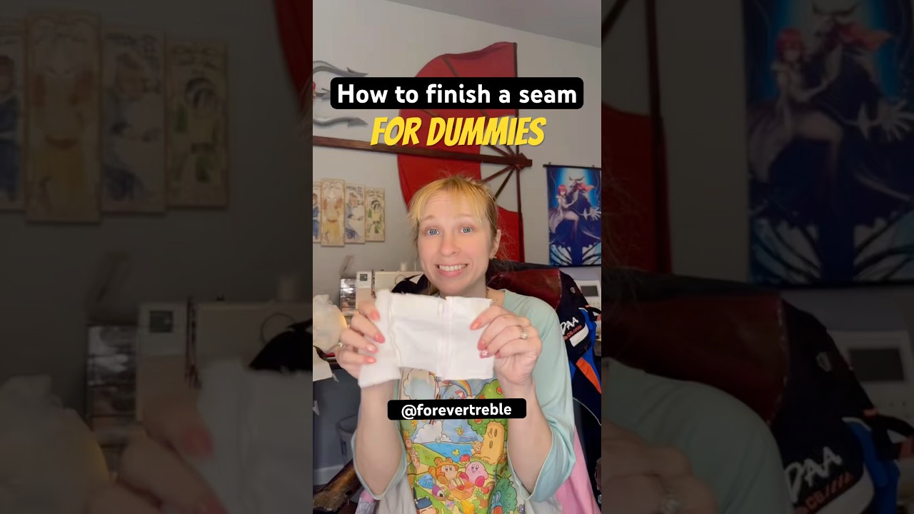How to finish an internal seam for dummies! #cosplay #sewing #seam #diycosplay #costume #tutorial