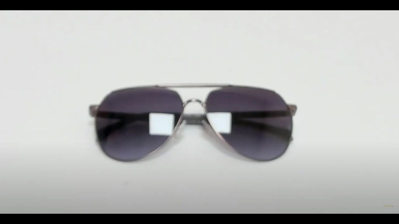 Hugo Boss Sunglasses Model- 1130/S Color-R809O Matte Ruthenium/Grey/Grey-Logo/Grey Gradient Lenses