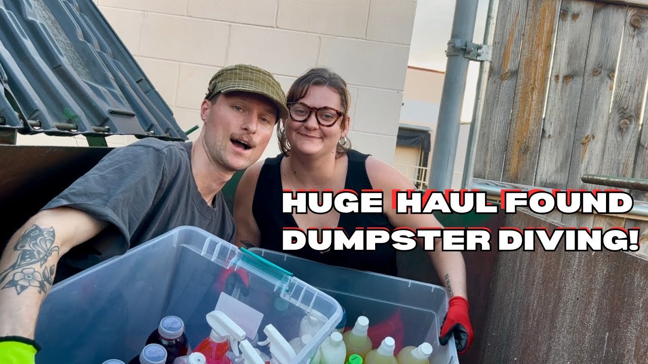 Найден огромный улов в мусорном баке! Чистящие средства, сладости и многое другое!