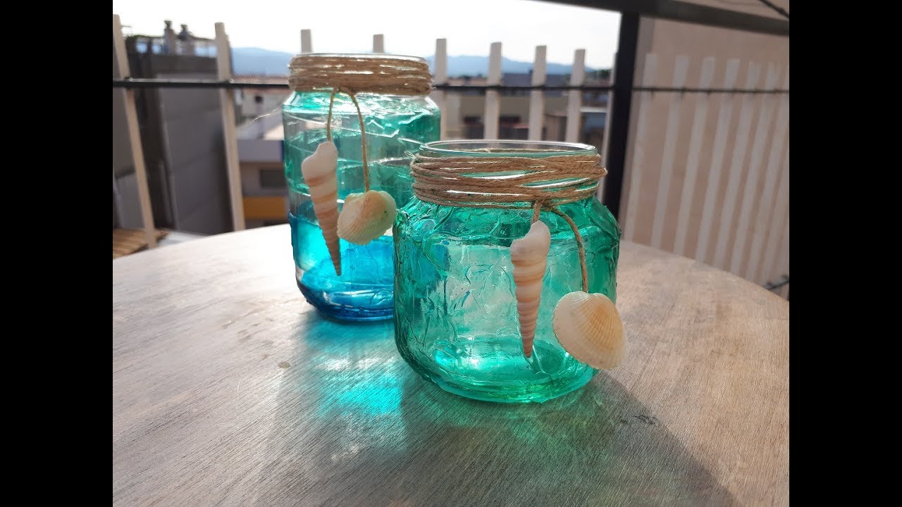 Como reciclar frascos de cristal para el verano