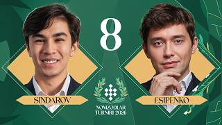 SINDAROV VS ESIPENKO - NOMZODLAR TURNIRI 8-TUR, (O'zbek tilida)