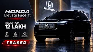 Honda Elevate Facelift Teased - Launch On 6 October - Explained All Spec, Features And More