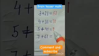 IQ test 😱 only for genius# math puzzles# brain test