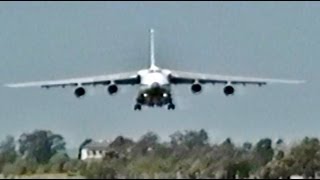 Antonov An-124 Low Pass Flyby - Plato Video - 1991