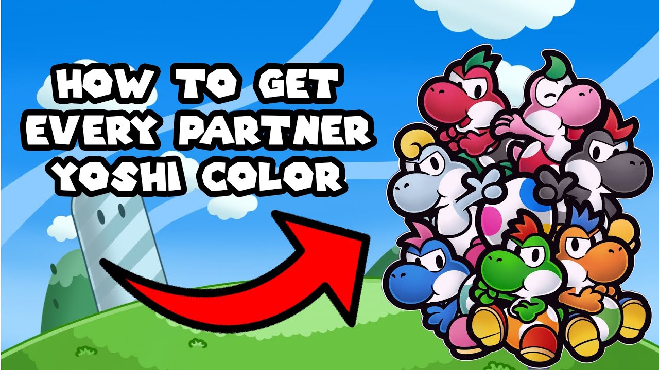 Paper Mario TTYD Remake How To Choose Your Yoshi Color (Switch) YouTube