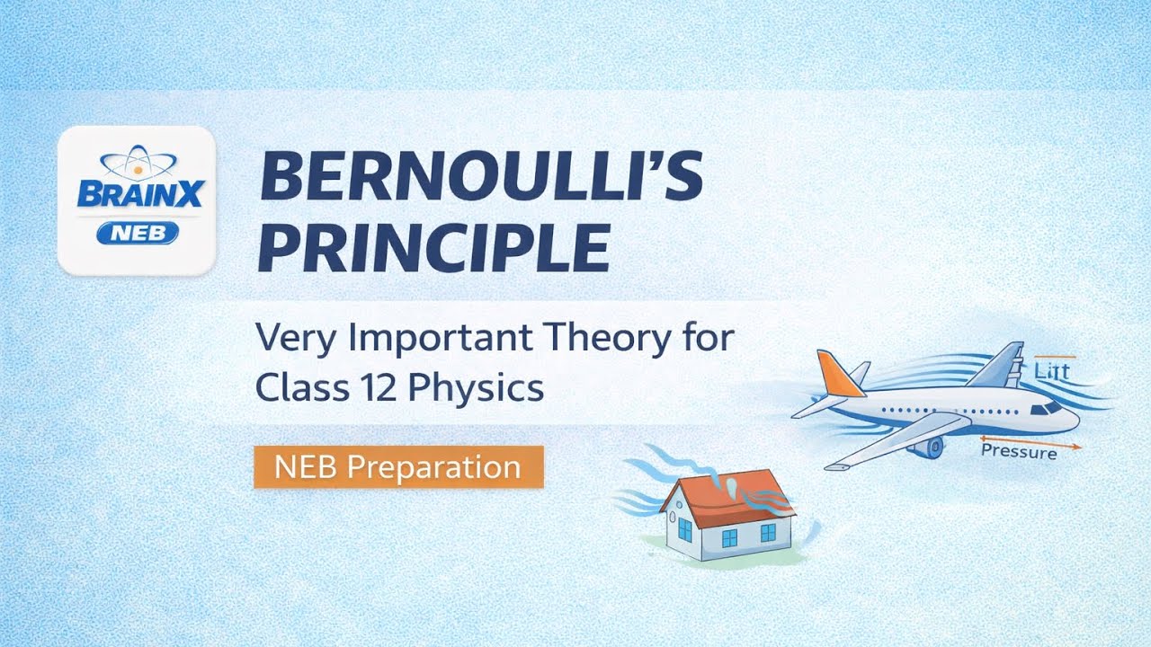 Bernoulli’s Principle | Very Important Theory | Class 12 Physics | NEB Preparation