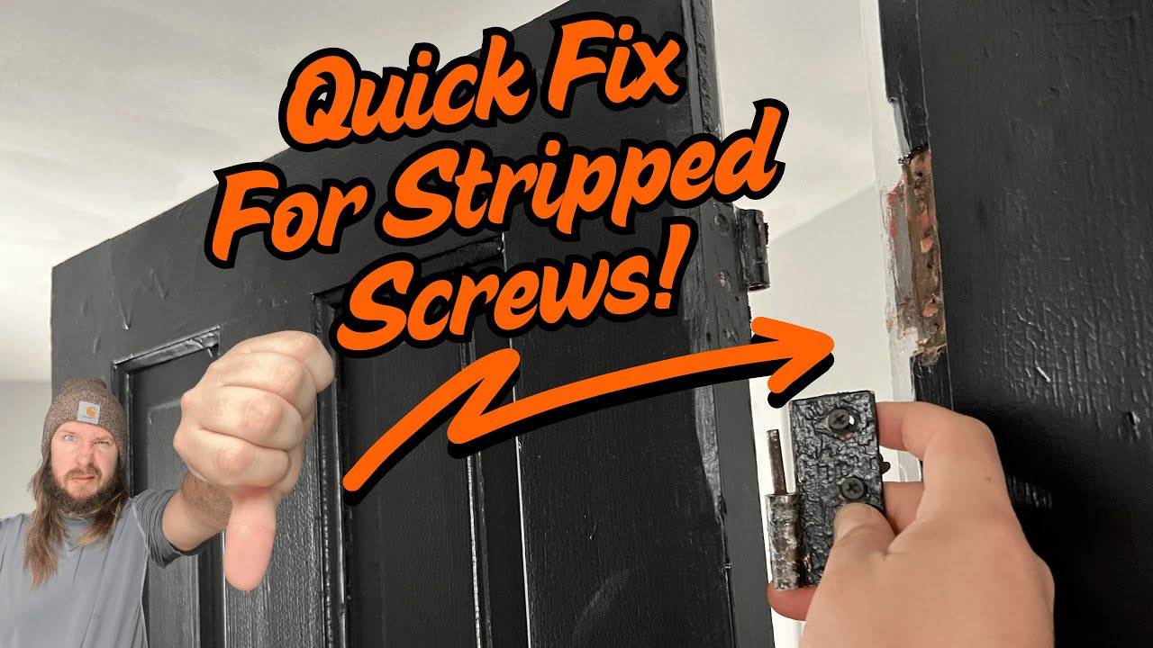 Винты петель перестали удерживать дверь? Вот как это исправить!