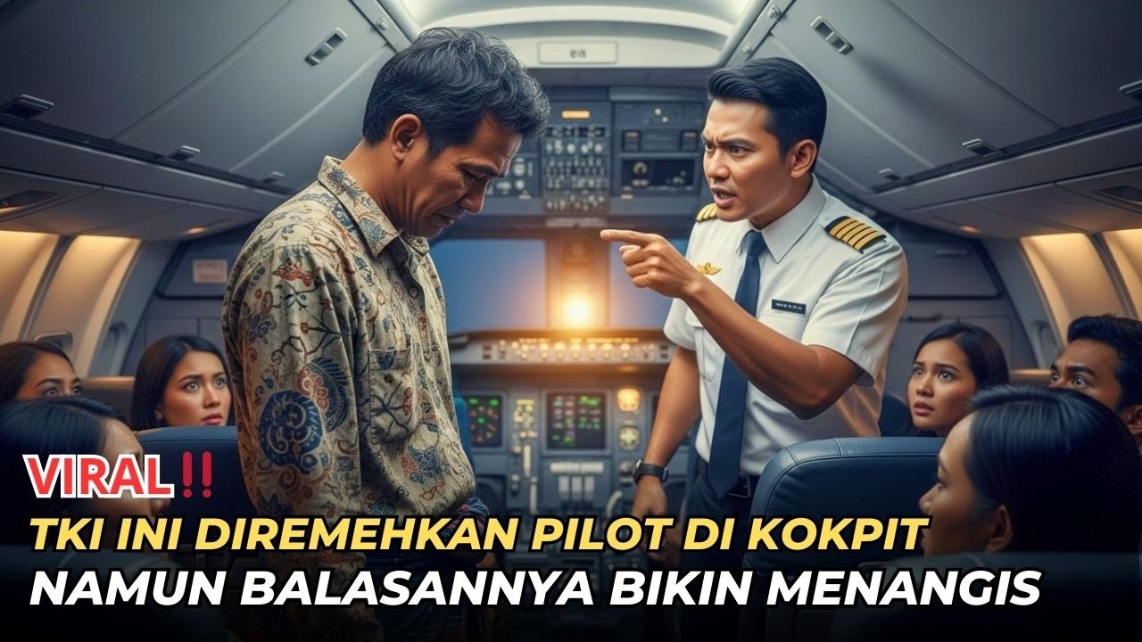 TKI Ini Diremehkan Pilot Karena Minta Foto di Kokpit… Tapi Saat Identitas Terbongkar semua menangis