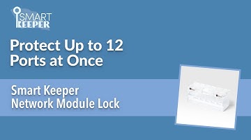 Lock-down LAN Cables w/ SMART KEEPER Network Module Lock, Control LAN Access -SmartKeeper World
