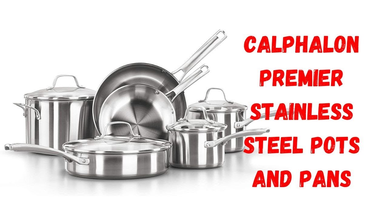 Calphalon Premier Stainless Steel Pots and Pans 8-Piece Cookware Set