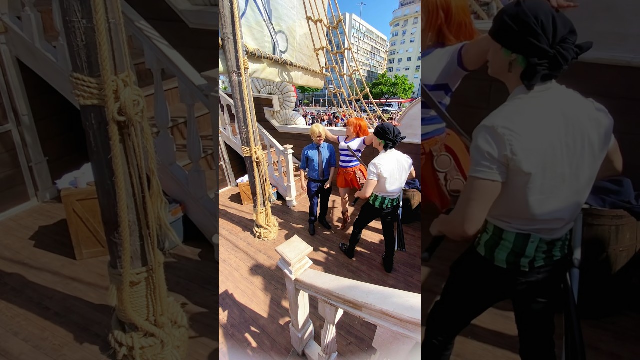 Zoro e Sanji brigam mas quem vence é a Nami! #onepiece #onepiececosplay
